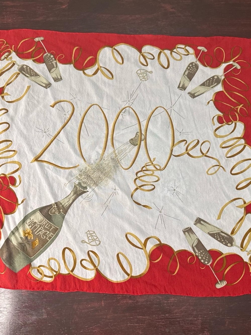 Vintage Y2K 100% Silk Scarf